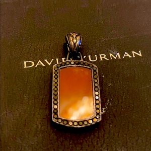 Scott Kay blackened sterling with stones dog tag